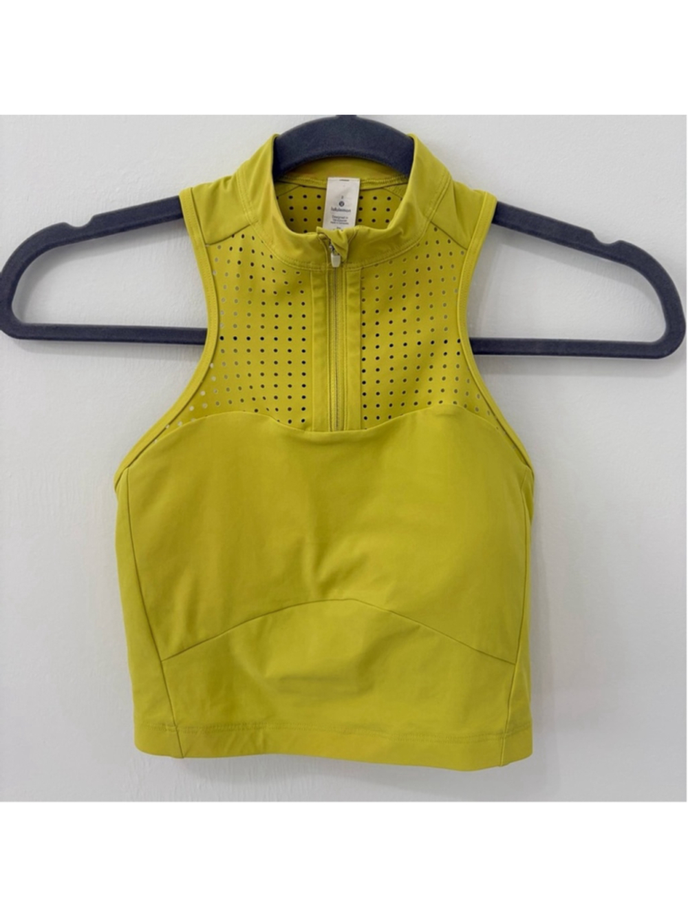 Lululemon Unleash Strength Bra Sz 2 B/C Yellow Serpentine EUC - Picture 2 of 9